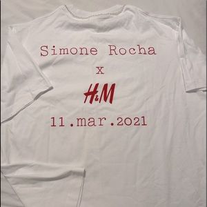 SIMONE ROCHA x H&M ( never sold employee shirt )
